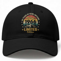 60th Birthday Baseball Cap Vintage 1966 Limited Edition Retro 60 Years Of Being Awesome Mountain