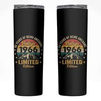 60th Birthday Skinny Tumbler Vintage 1966 Limited Edition Retro 60 Years Of Being Awesome Mountain