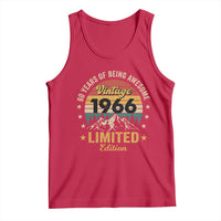 60th Birthday Tank Top Vintage 1966 Limited Edition Retro 60 Years Of Being Awesome Mountain