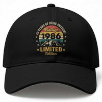 40th Birthday Baseball Cap Vintage 1986 Limited Edition Retro 40 Years Of Being Awesome Mountain