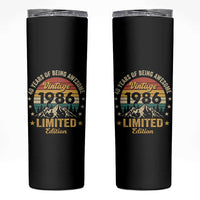 40th Birthday Skinny Tumbler Vintage 1986 Limited Edition Retro 40 Years Of Being Awesome Mountain
