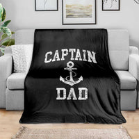 Captain Dad Throw Blanket Boat Pontoon Father Fishing Sailor
