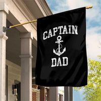 Captain Dad Garden Flag Boat Pontoon Father Fishing Sailor