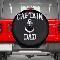 Captain Dad Spare Tire Cover Boat Pontoon Father Fishing Sailor