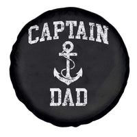 Captain Dad Spare Tire Cover Boat Pontoon Father Fishing Sailor