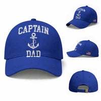 Captain Dad Baseball Cap Boat Pontoon Father Fishing Sailor