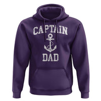 Captain Dad Hoodie Boat Pontoon Father Fishing Sailor