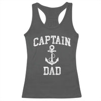 Captain Dad Racerback Tank Top Boat Pontoon Father Fishing Sailor