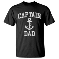 Captain Dad T Shirt Boat Pontoon Father Fishing Sailor