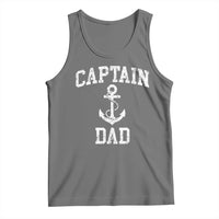 Captain Dad Tank Top Boat Pontoon Father Fishing Sailor