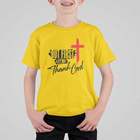 Christian Faith T Shirt For Kid But First Let Me Thank God - Wonder Print Shop