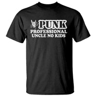 Funny Uncle T Shirt Professional Uncle No Kids Rock Hand Sign - Wonder Print Shop