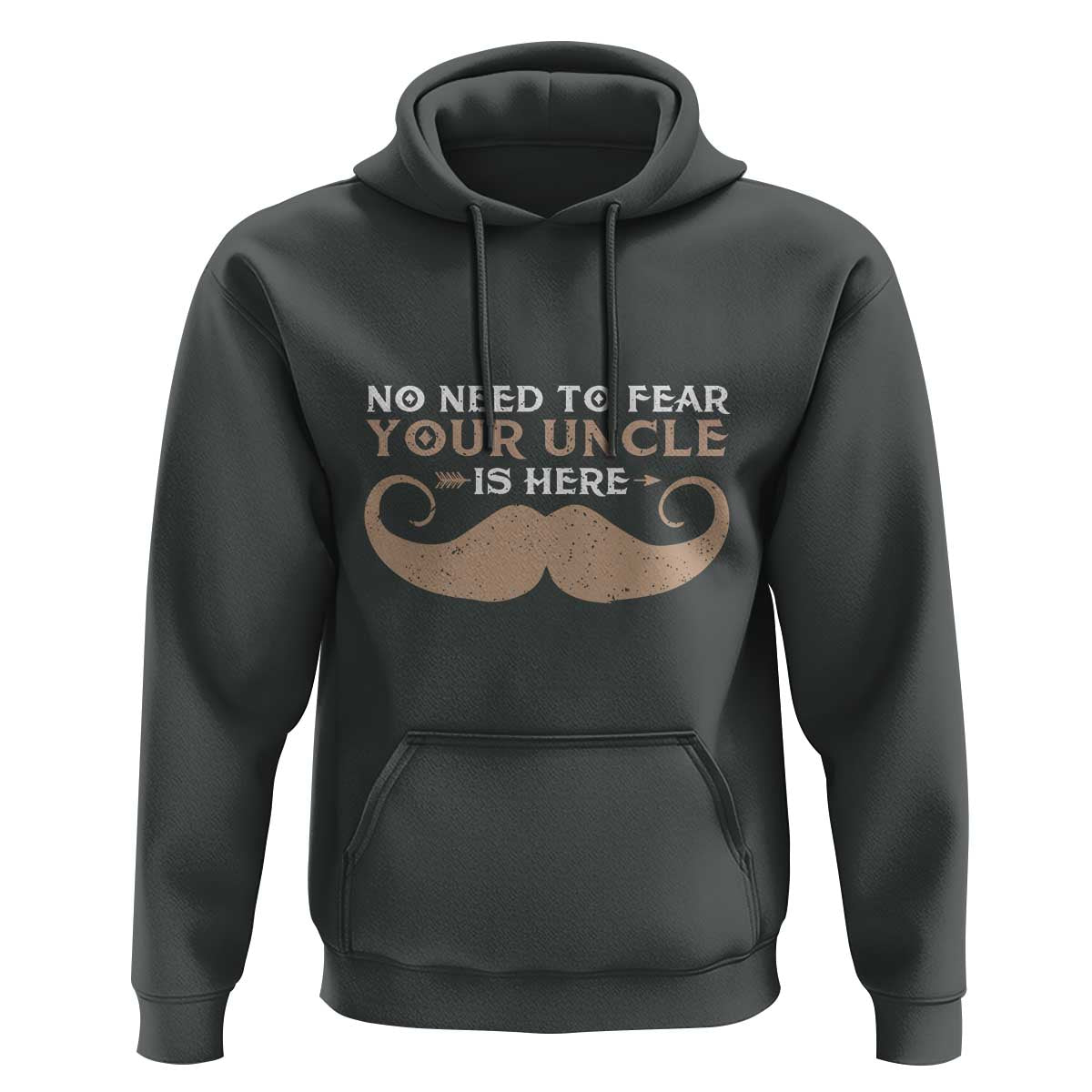Funny Uncle Hoodie No Need To Fear Your Uncle Is Here - Wonder Print Shop