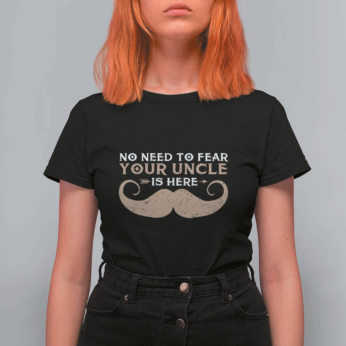 Funny Uncle T Shirt For Women No Need To Fear Your Uncle Is Here - Wonder Print Shop
