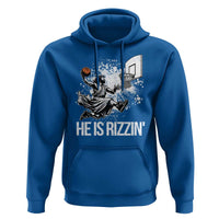 Funny Jesus Basketball Hoodie He Is Rizzin Sport Player Meme