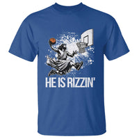 Funny Jesus Basketball T Shirt He Is Rizzin Sport Player Meme - Wonder Print Shop