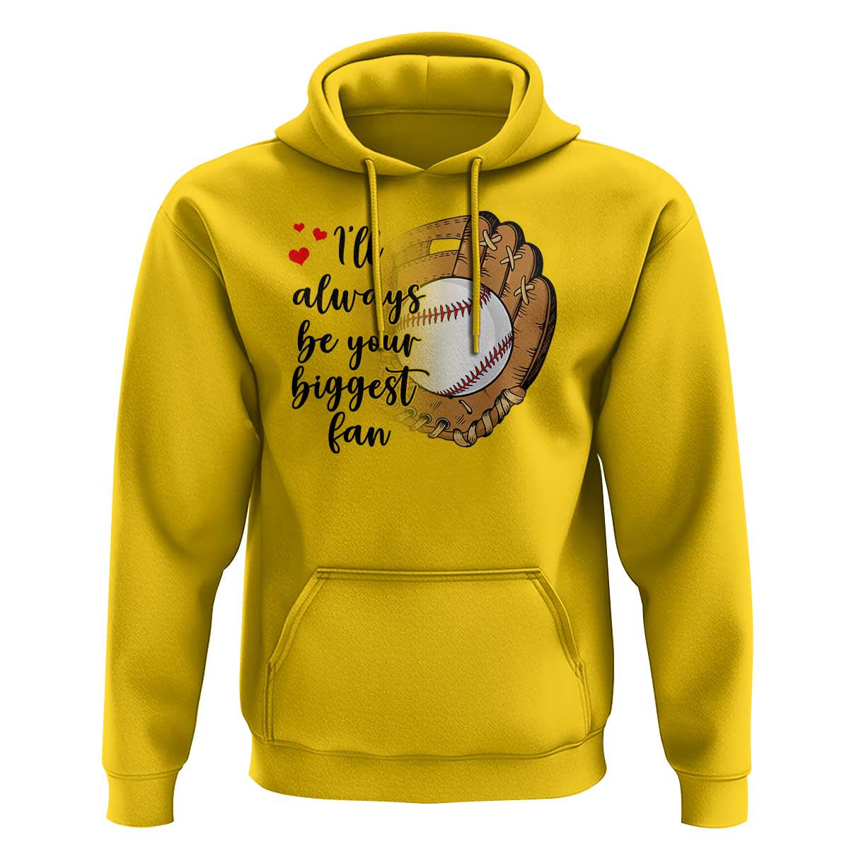 Funny Baseball Fan Hoodie I'll Always Be Your Biggest Fan Parents - Wonder Print Shop