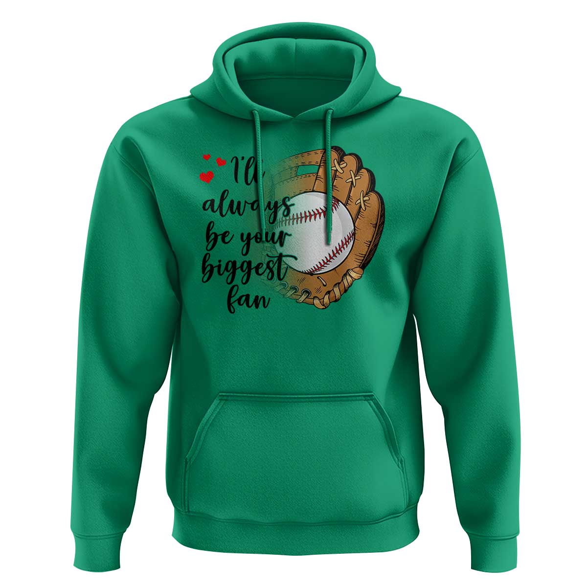 Funny Baseball Fan Hoodie I'll Always Be Your Biggest Fan Parents - Wonder Print Shop