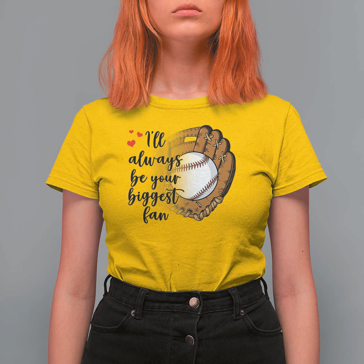 Funny Baseball Fan T Shirt For Women I'll Always Be Your Biggest Fan Parents - Wonder Print Shop