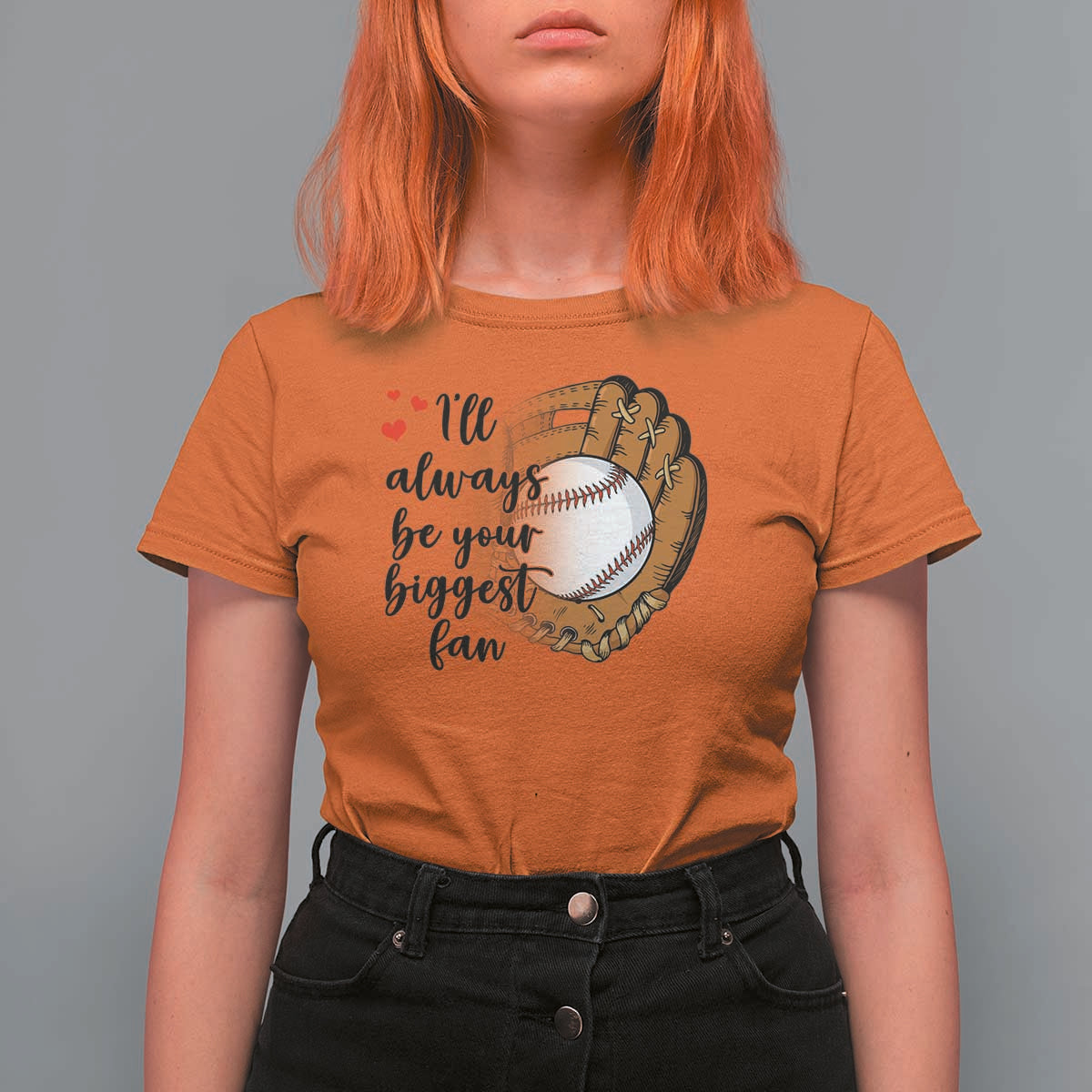 Funny Baseball Fan T Shirt For Women I'll Always Be Your Biggest Fan Parents - Wonder Print Shop