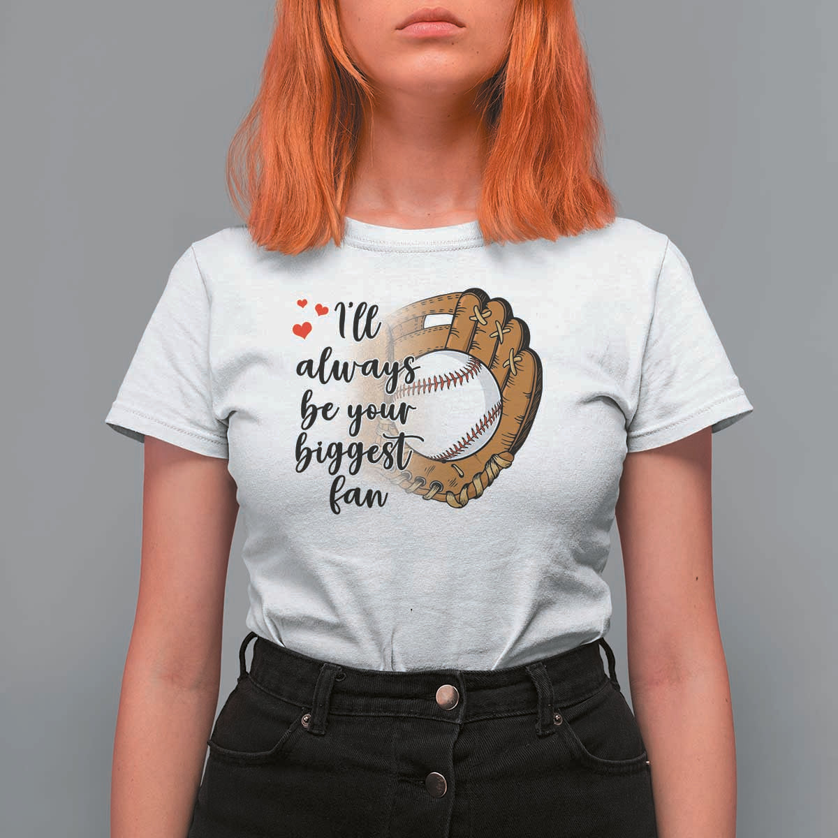 Funny Baseball Fan T Shirt For Women I'll Always Be Your Biggest Fan Parents - Wonder Print Shop