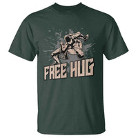 Funny Wrestling T Shirt Free Hug Vintage Wrestler - Wonder Print Shop