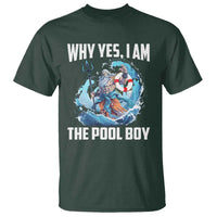 Funny Why Yes I Am The Pool Boy T Shirt Swimming Swimmer Cool Poseidon Water - Wonder Print Shop