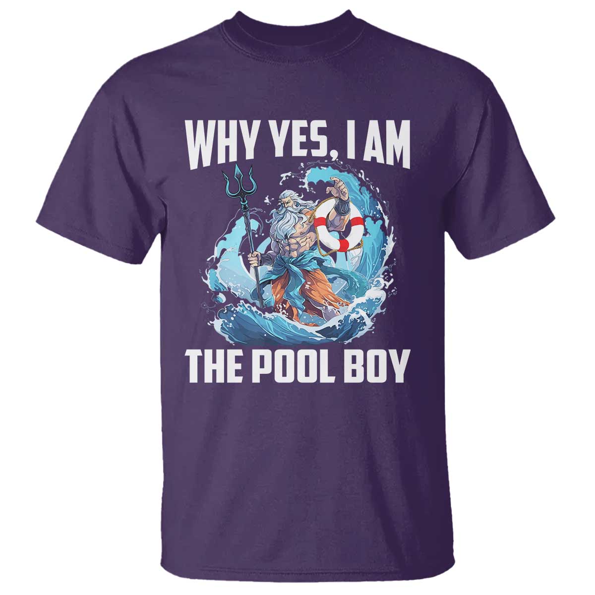 Funny Why Yes I Am The Pool Boy T Shirt Swimming Swimmer Cool Poseidon Water - Wonder Print Shop