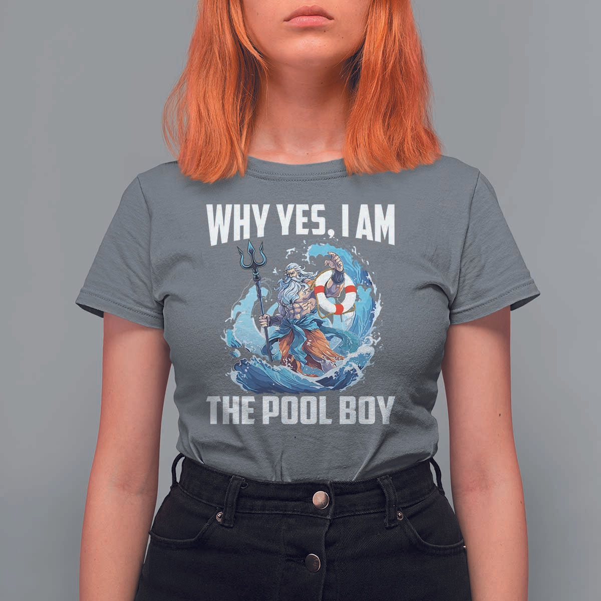 Funny Why Yes I Am The Pool Boy T Shirt For Women Swimming Swimmer Cool Poseidon Water - Wonder Print Shop