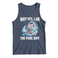 Funny Why Yes I Am The Pool Boy Tank Top Swimming Swimmer Cool Poseidon Water - Wonder Print Shop
