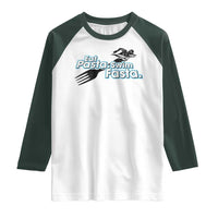 Funny Swimmer Raglan Shirt Eat Pasta Swim Fasta Fork Swimming - Wonder Print Shop