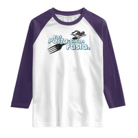 Funny Swimmer Raglan Shirt Eat Pasta Swim Fasta Fork Swimming - Wonder Print Shop