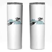 Funny Swimmer Skinny Tumbler Eat Pasta Swim Fasta Fork Swimming - Wonder Print Shop