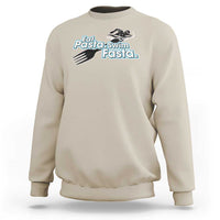 Funny Swimmer Sweatshirt Eat Pasta Swim Fasta Fork Swimming - Wonder Print Shop
