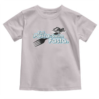 Funny Swimmer Toddler T Shirt Eat Pasta Swim Fasta Fork Swimming - Wonder Print Shop
