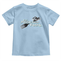 Funny Swimmer Toddler T Shirt Eat Pasta Swim Fasta Fork Swimming - Wonder Print Shop
