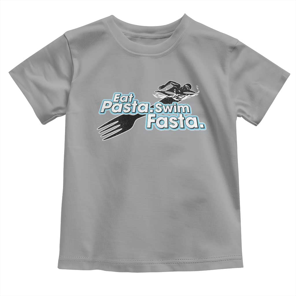 Funny Swimmer Toddler T Shirt Eat Pasta Swim Fasta Fork Swimming - Wonder Print Shop