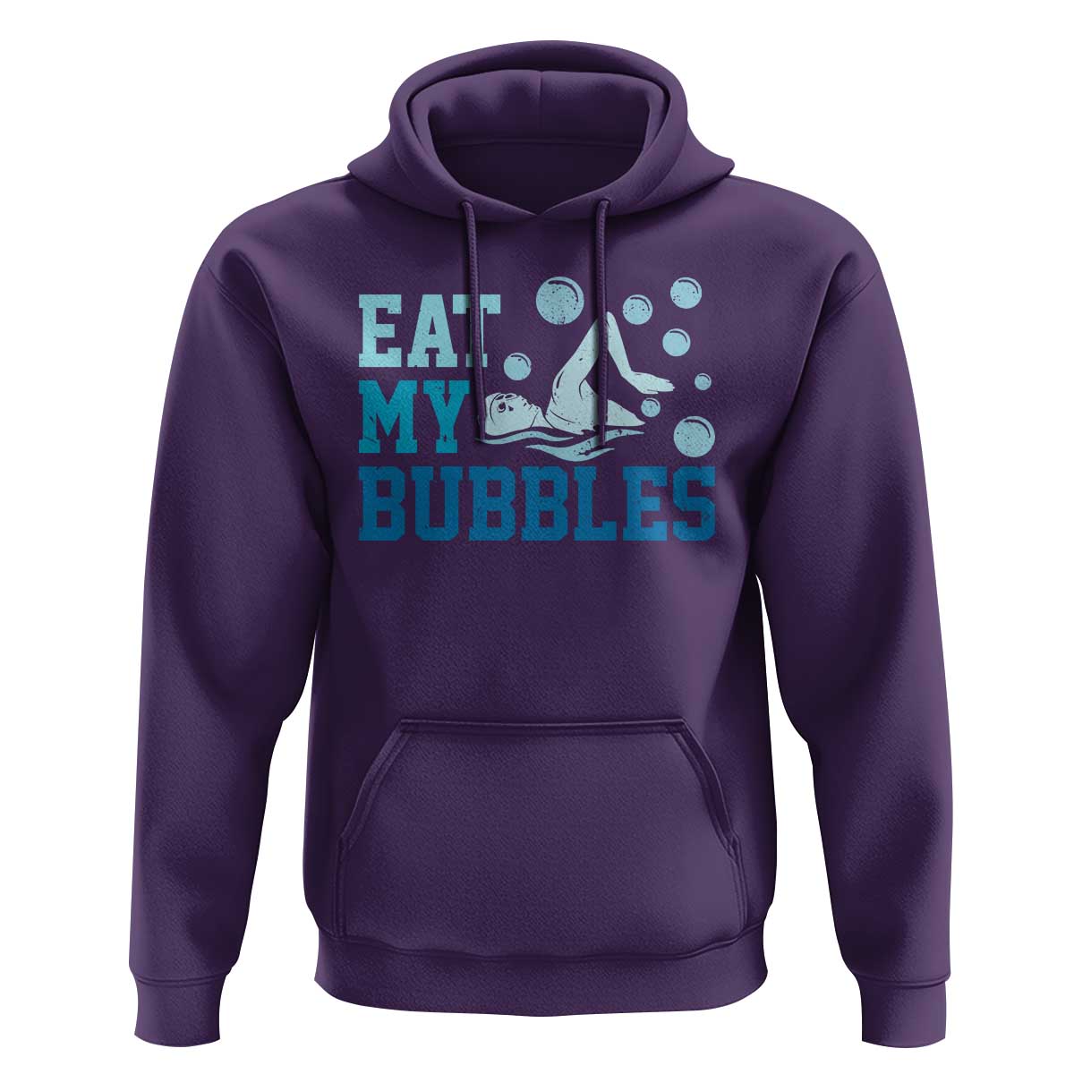 Funny Swimming Hoodie Eat My Bubbles Swim Sarcastic - Wonder Print Shop