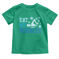 Funny Swimming Toddler T Shirt Eat My Bubbles Swim Sarcastic - Wonder Print Shop