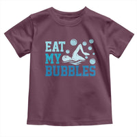 Funny Swimming Toddler T Shirt Eat My Bubbles Swim Sarcastic - Wonder Print Shop