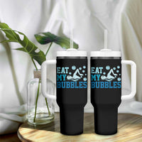 Funny Swimming Tumbler With Handle Eat My Bubbles Swim Sarcastic - Wonder Print Shop