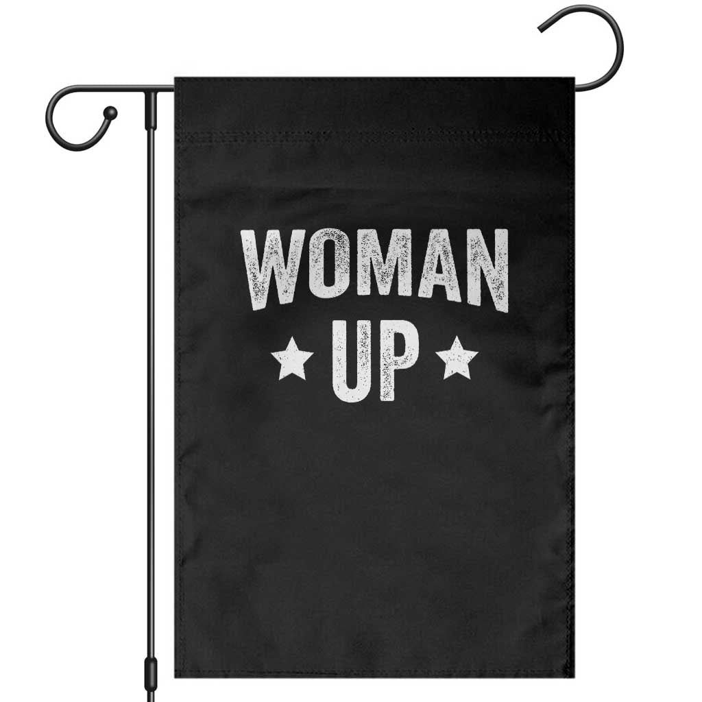 Funny Woman Up Garden Flag Fitness Gym Workout Feminist - Wonder Print Shop
