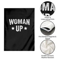 Funny Woman Up Garden Flag Fitness Gym Workout Feminist - Wonder Print Shop