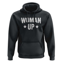 Woman Up Hoodie Fitness Gym Workout Feminist - Wonder Print Shop
