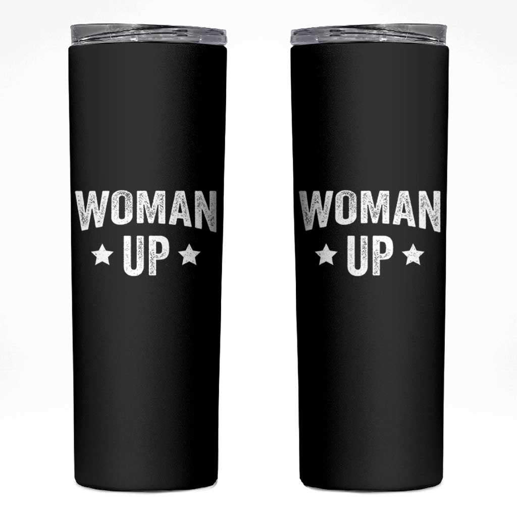 Woman Up Skinny Tumbler Fitness Gym Workout Feminist - Wonder Print Shop