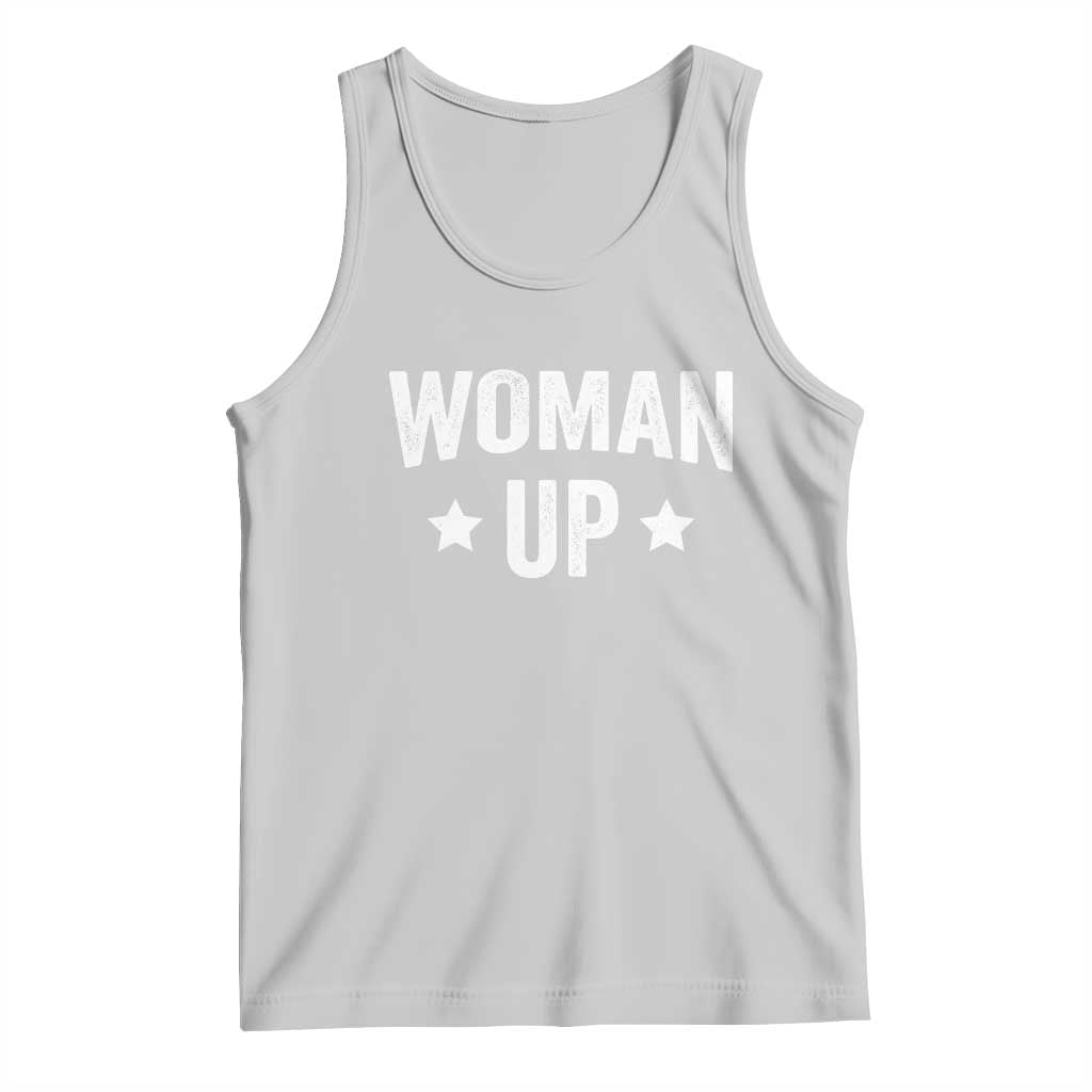 Woman Up Tank Top Fitness Gym Workout Feminist - Wonder Print Shop