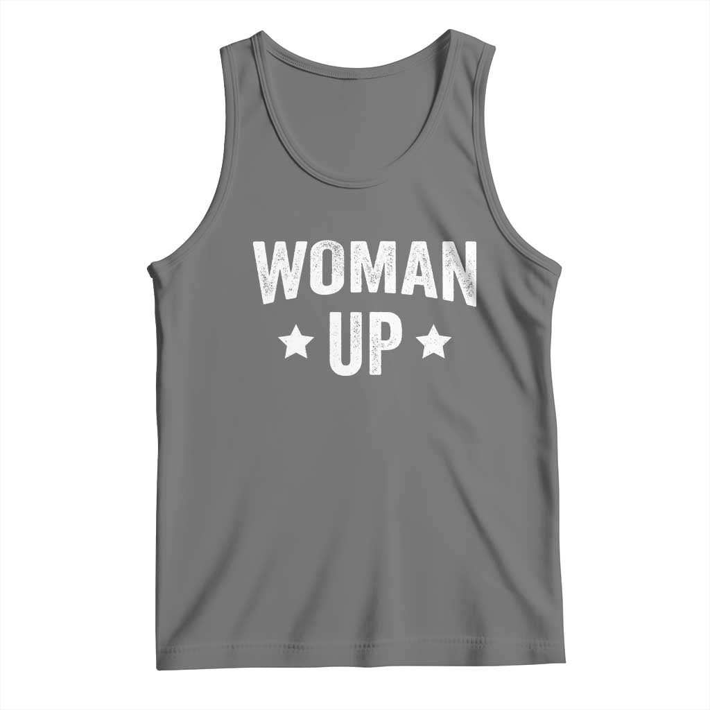 Woman Up Tank Top Fitness Gym Workout Feminist - Wonder Print Shop