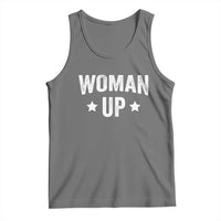 Woman Up Tank Top Fitness Gym Workout Feminist - Wonder Print Shop