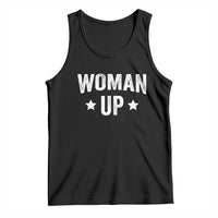 Woman Up Tank Top Fitness Gym Workout Feminist - Wonder Print Shop