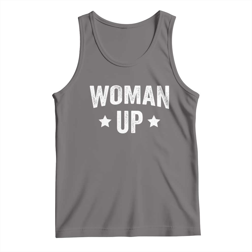 Woman Up Tank Top Fitness Gym Workout Feminist - Wonder Print Shop